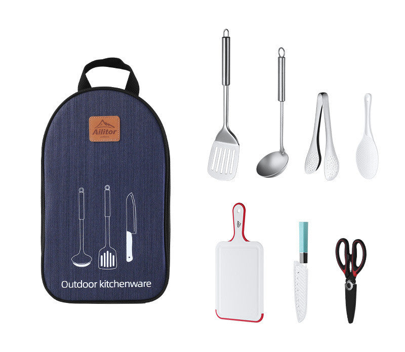 Bolsa de Almacenamiento para Picnic al Aire Libre con Set de Cocina para BBQ